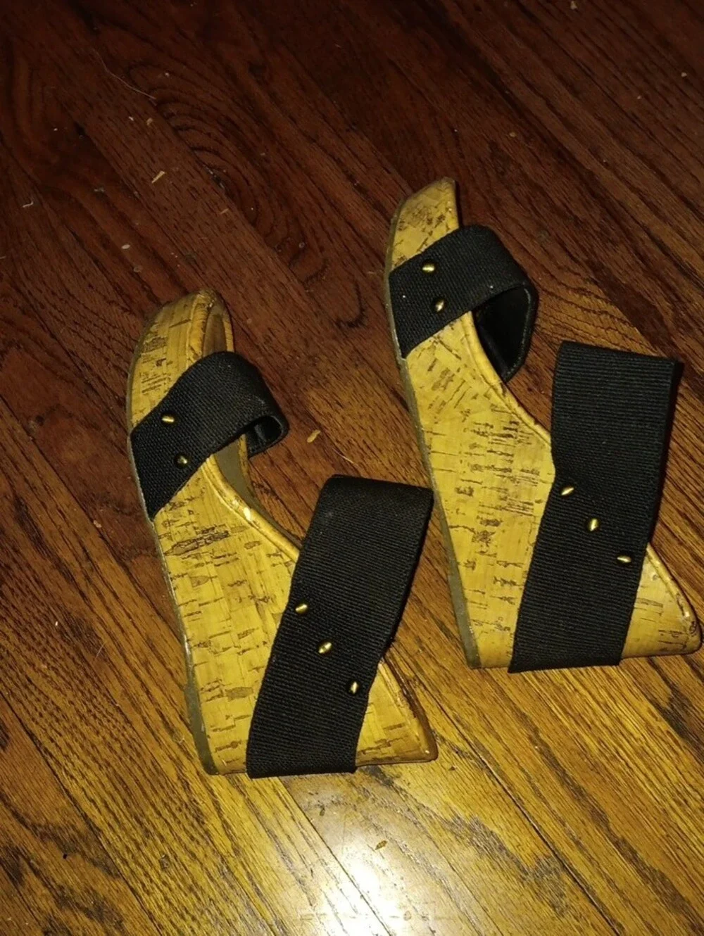 Esprit Black Strappy Cork-Effect Kids Sandals